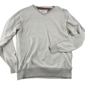 BKE Men's Pullover Sweater size XL V Neck Soft Lightweight‎ Gray